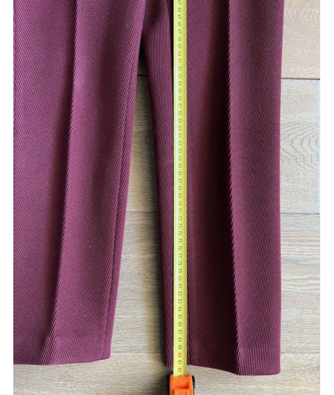 ERIKA CAVALLINI Бордовые брюки узкие, фото 6