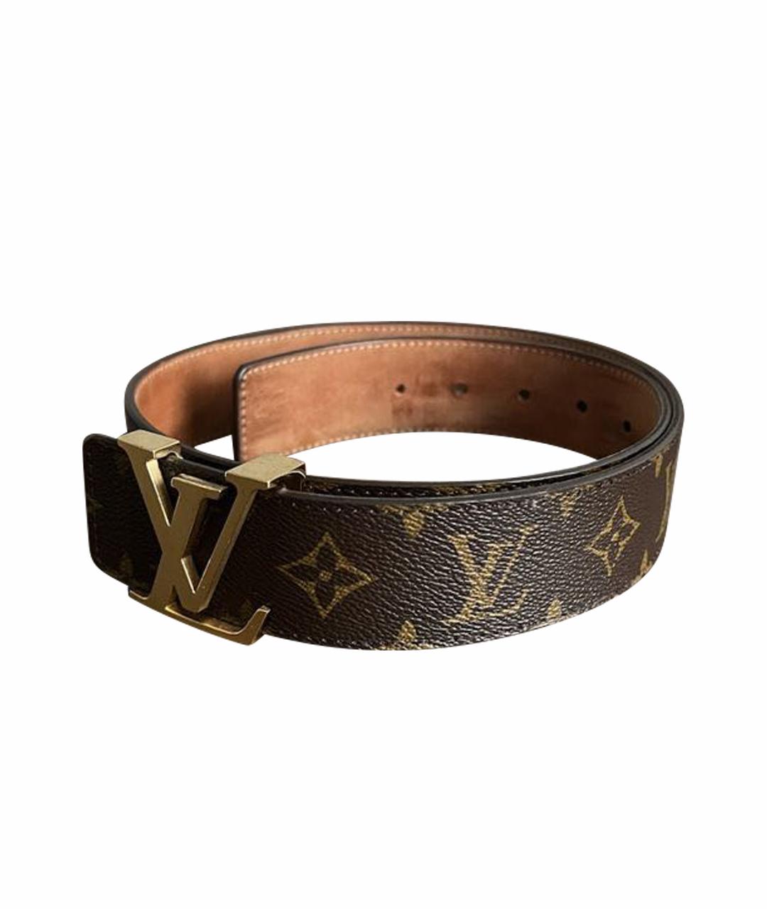 LOUIS VUITTON PRE-OWNED Коричневый ремень из искусственной кожи, фото 1