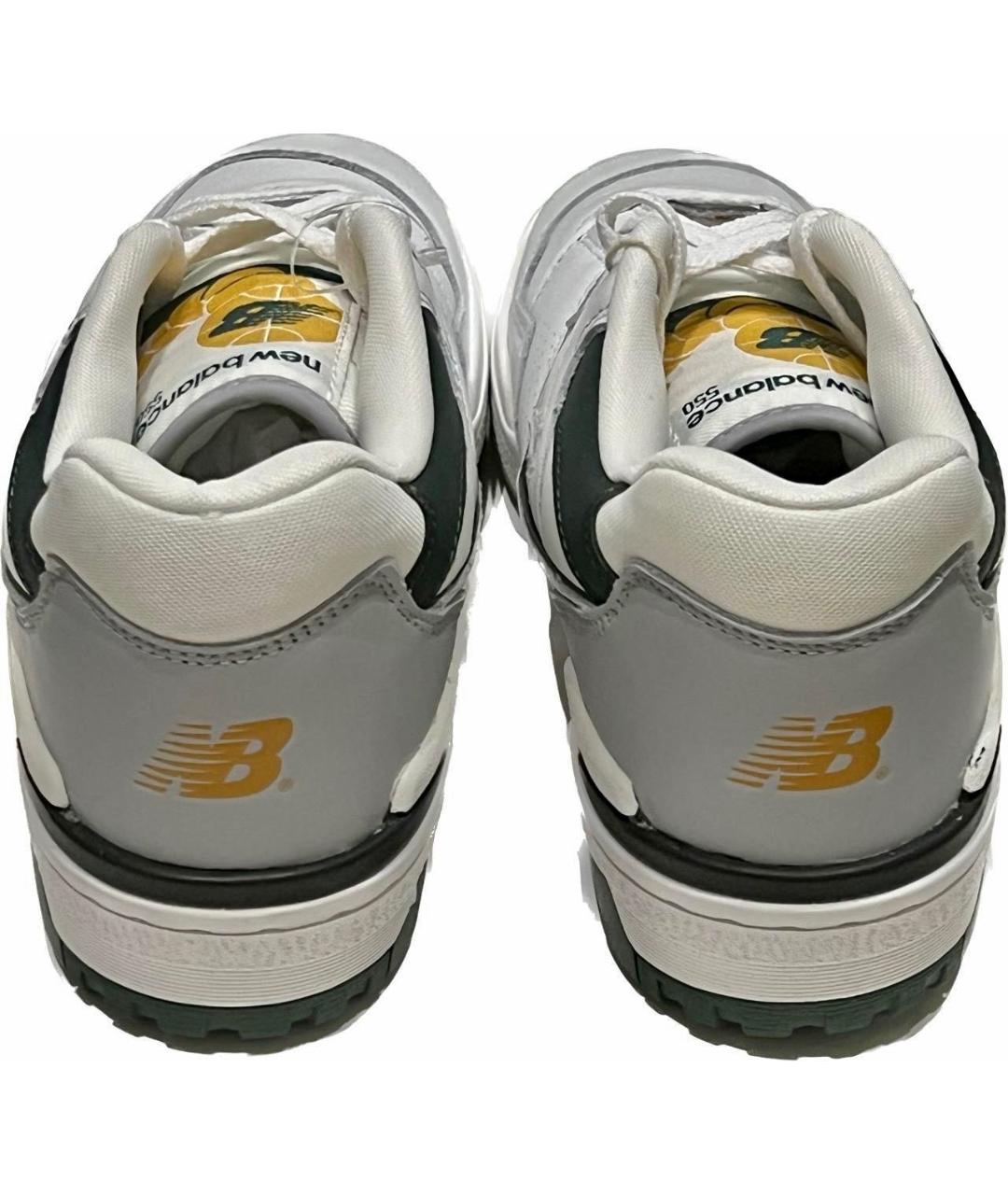 NEW BALANCE Белые кожаные низкие кроссовки / кеды, фото 4