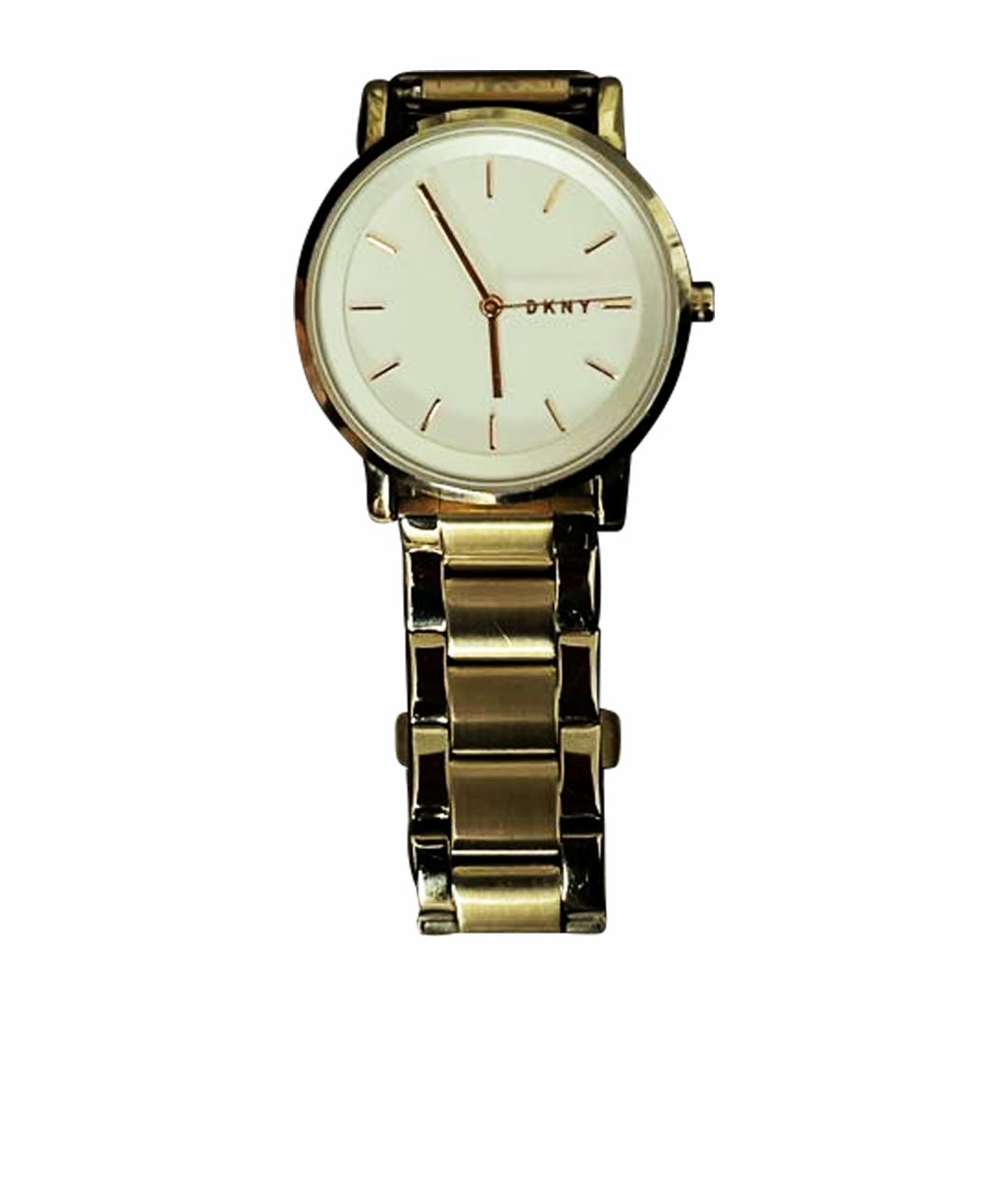 DKNY Золотые позолоченные часы, фото 1
