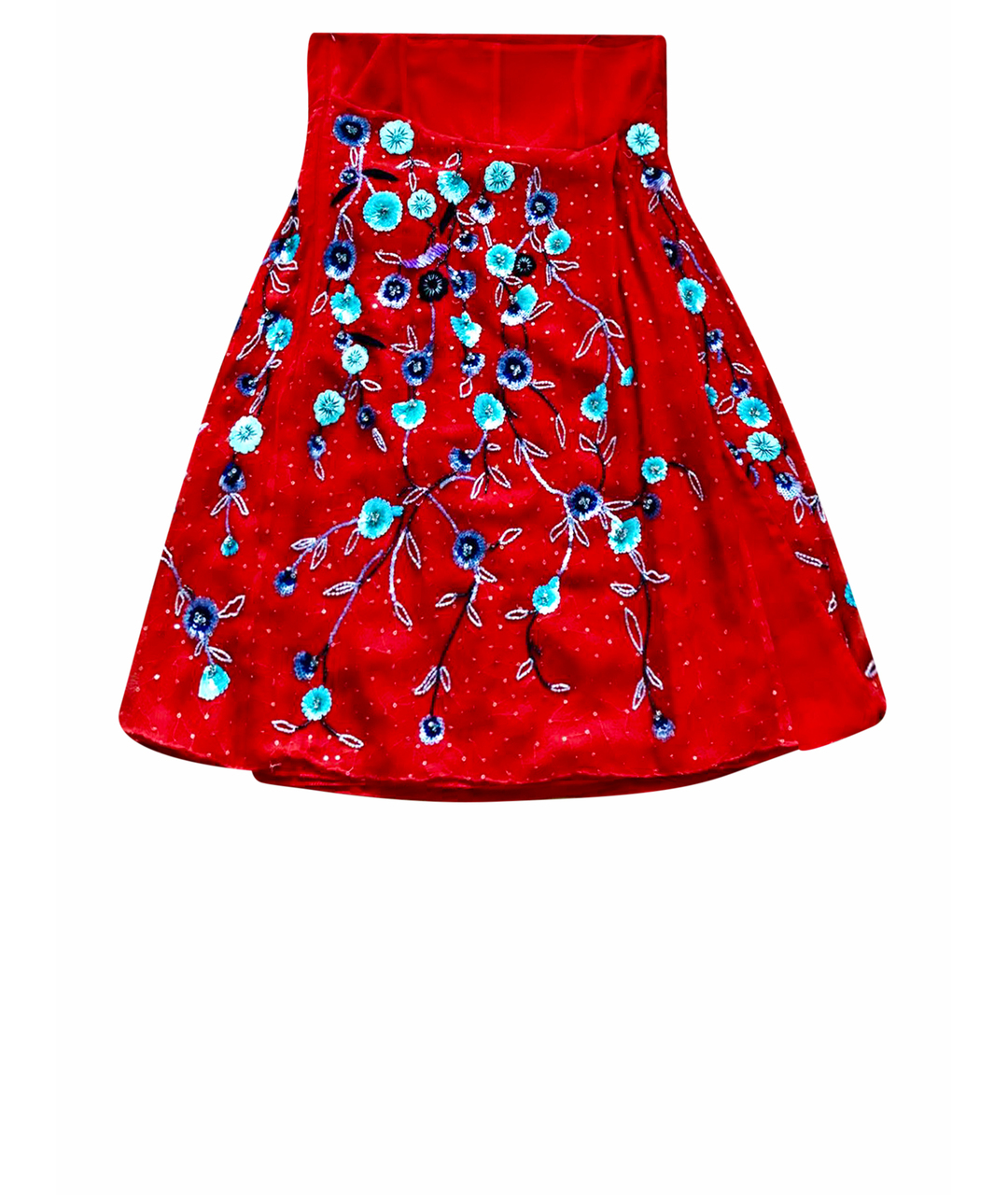 ARMANI COLLEZIONI Красное шелковое коктейльное платье, фото 1