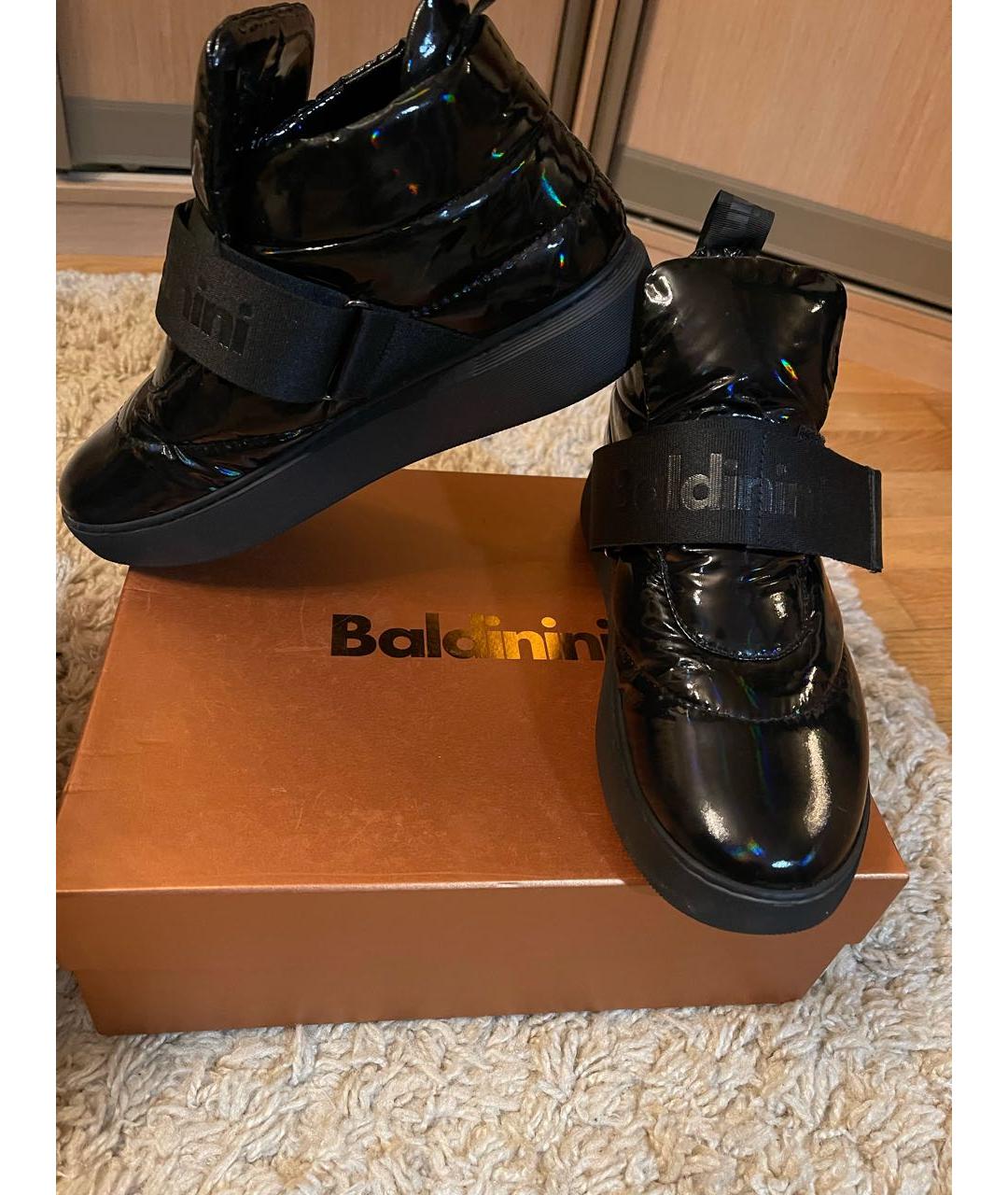 BALDININI Черные текстильные ботинки, фото 5