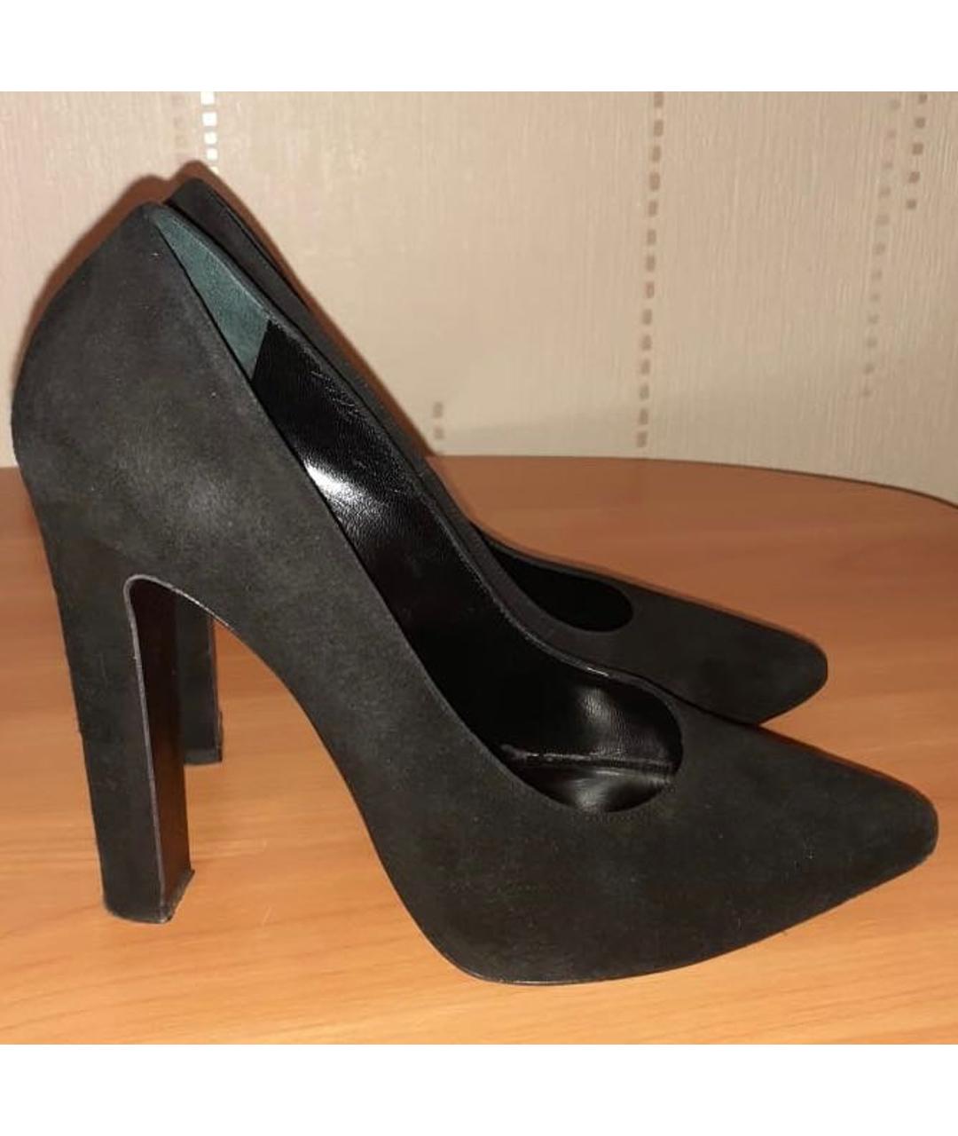 GIAN MARCO LORENZI Черные замшевые туфли, фото 9