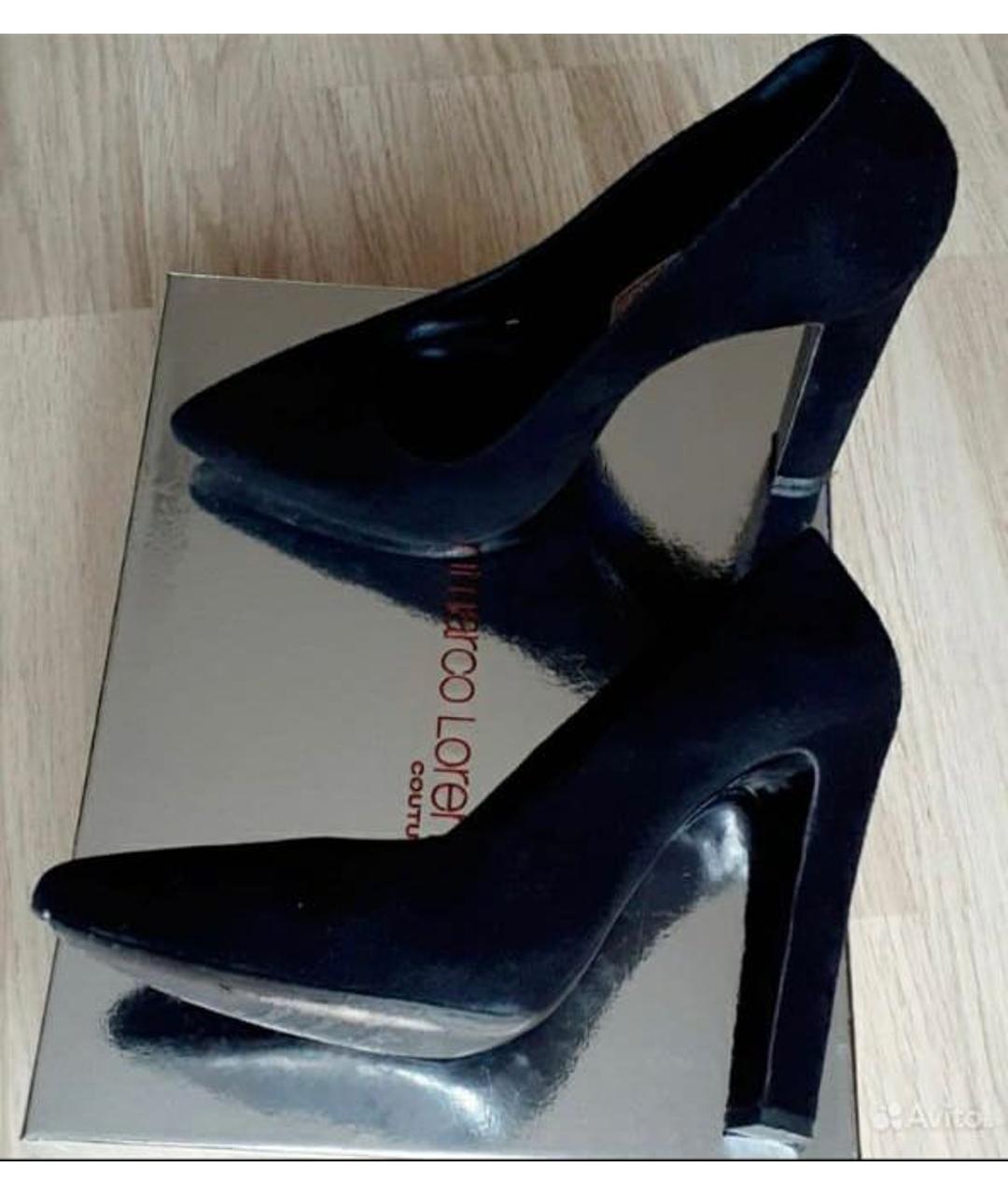 GIAN MARCO LORENZI Черные замшевые туфли, фото 3