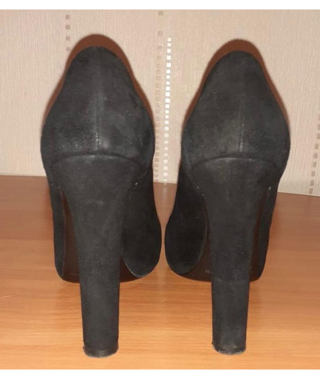 GIAN MARCO LORENZI Черные замшевые туфли, фото 6
