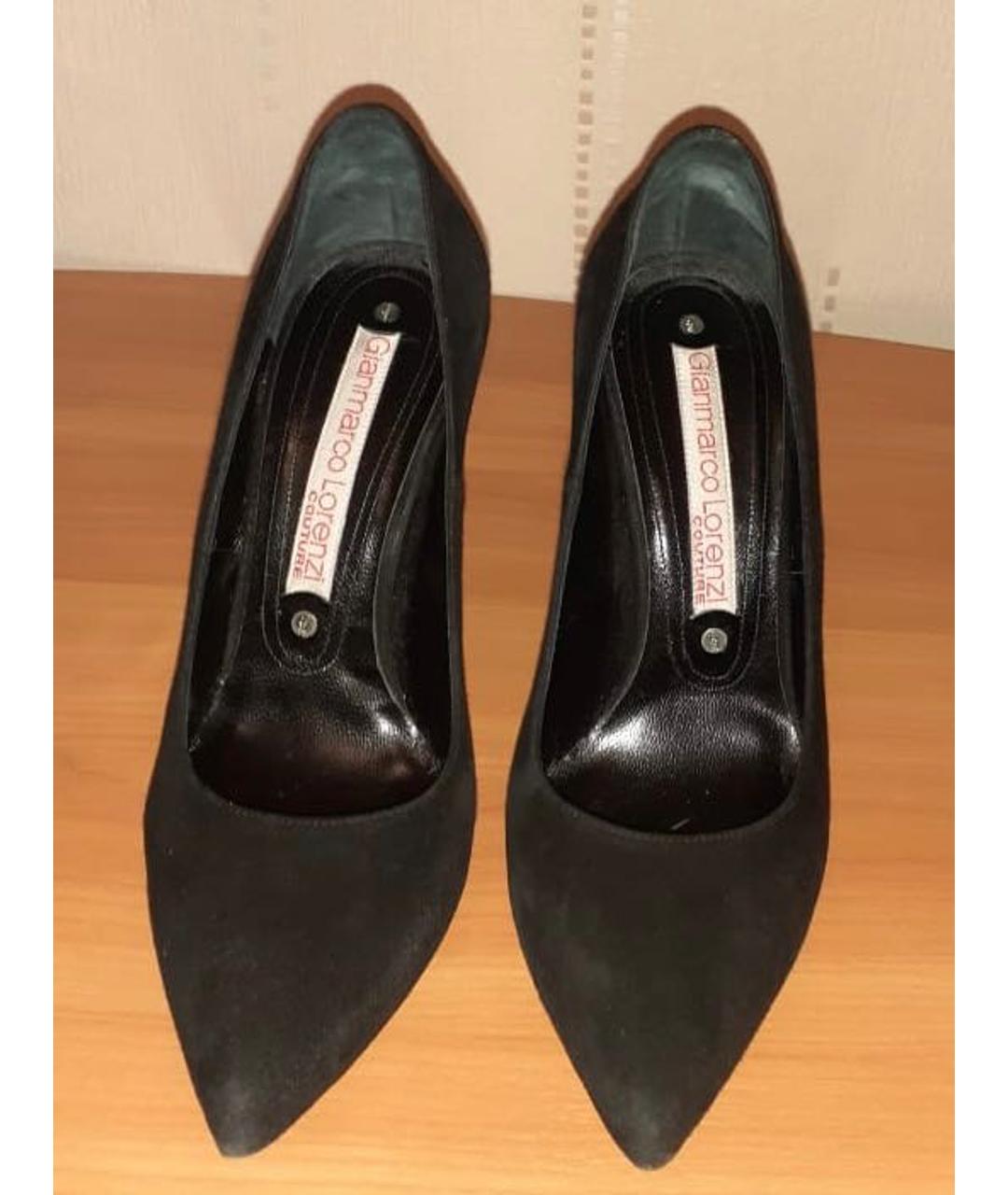 GIAN MARCO LORENZI Черные замшевые туфли, фото 8