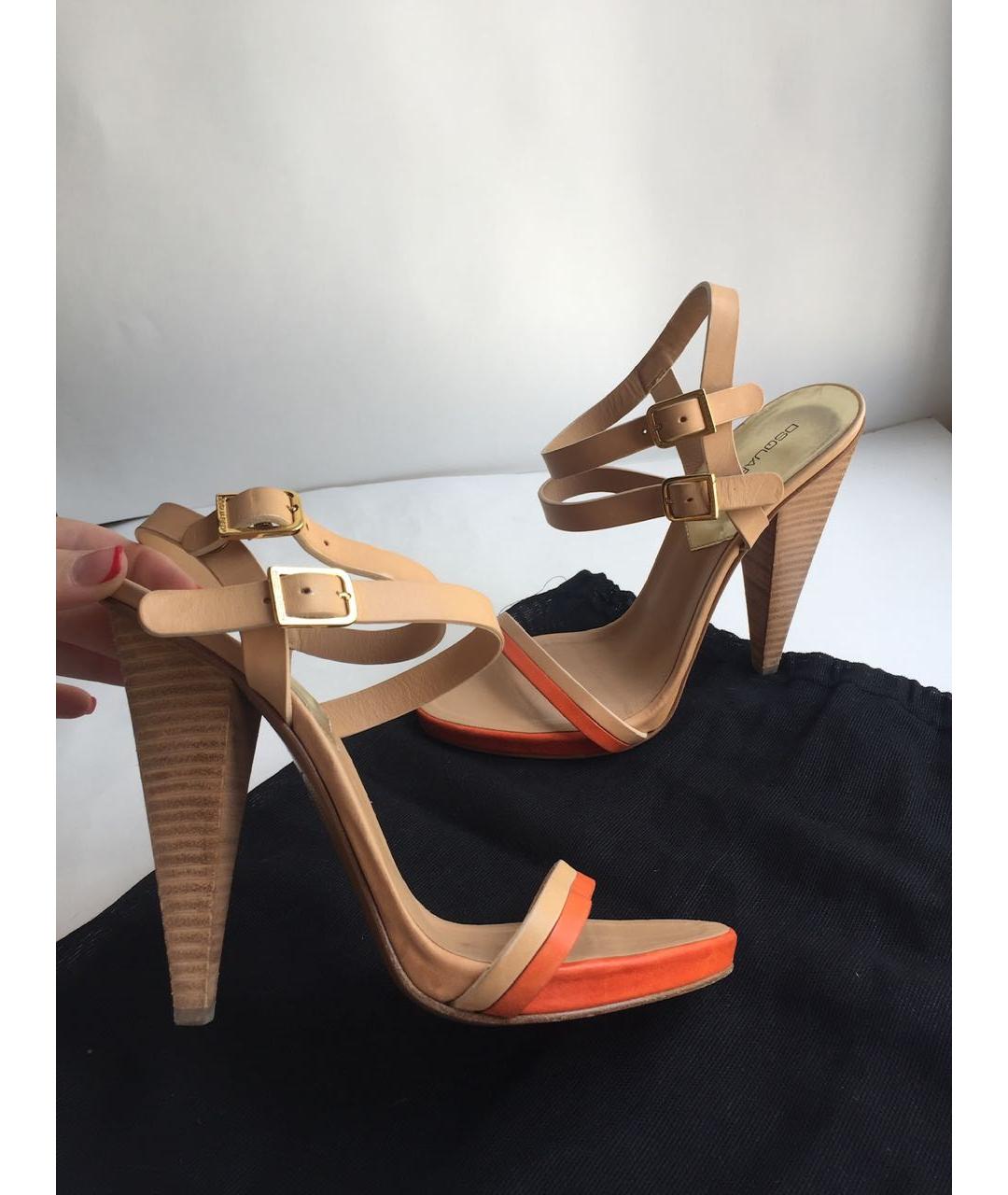 DSQUARED2 Мульти кожаные босоножки, фото 6