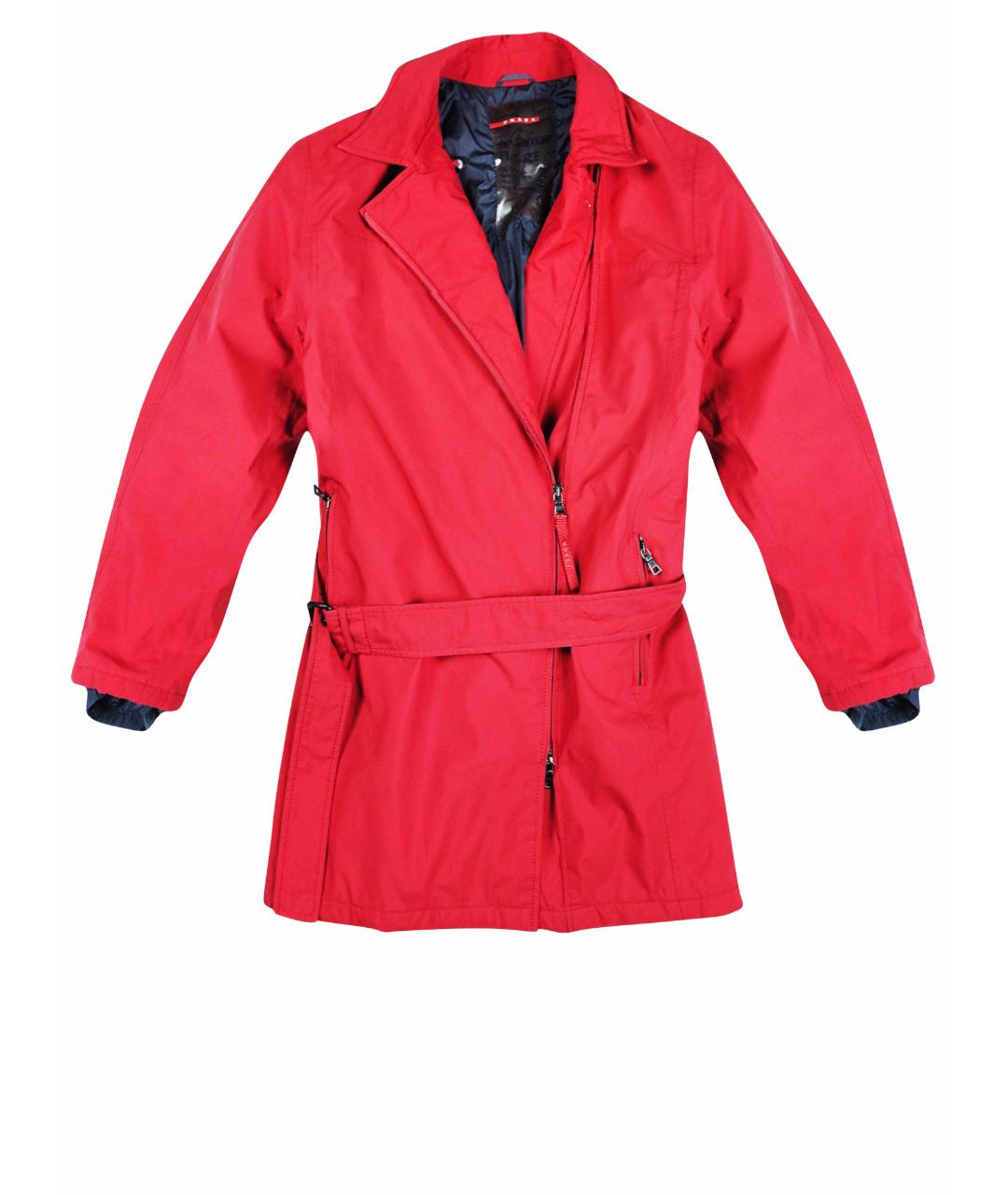 PRADA Красная полиэстеровая куртка, фото 1