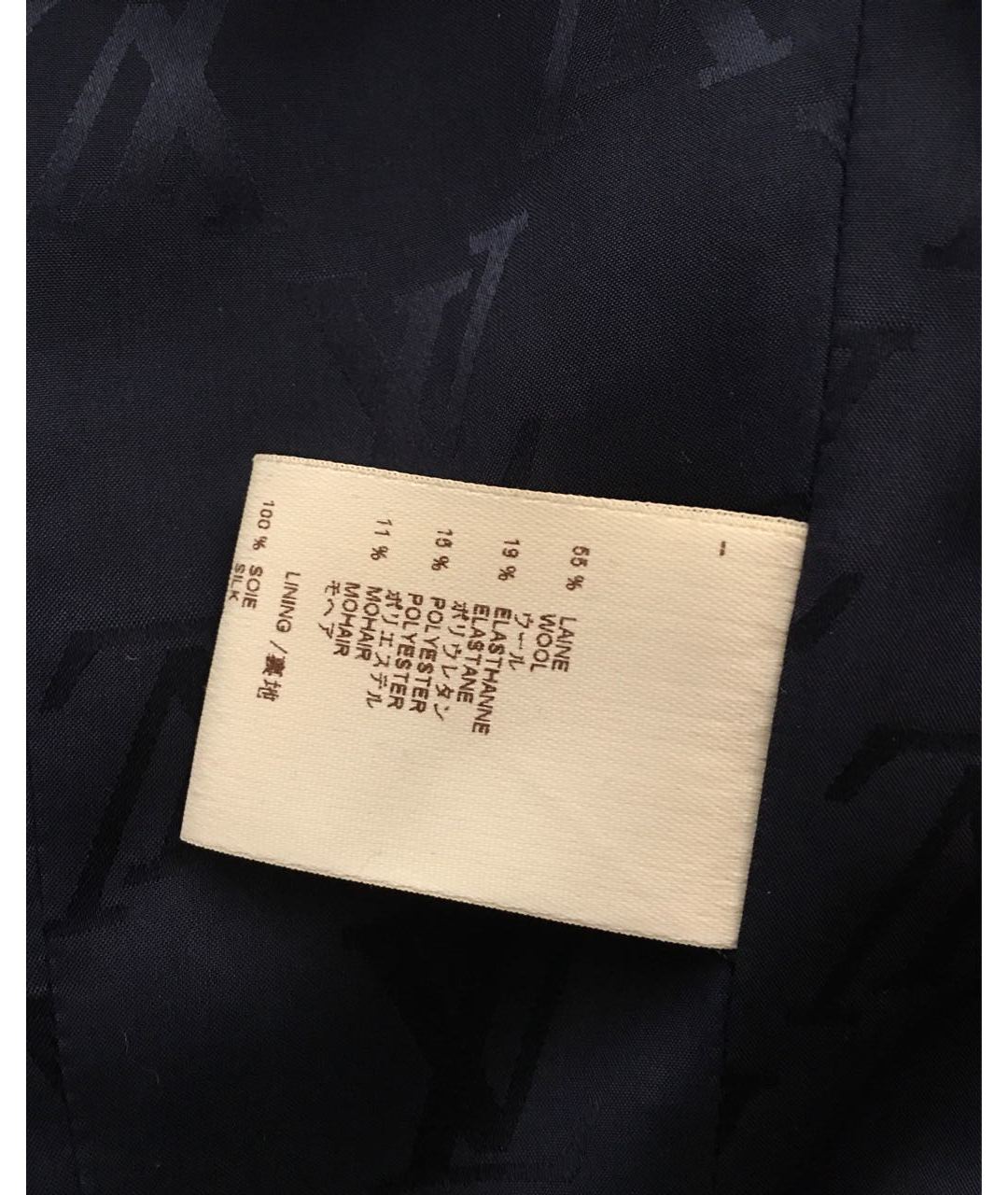LOUIS VUITTON PRE-OWNED Темно-синий шерстяной жакет/пиджак, фото 8