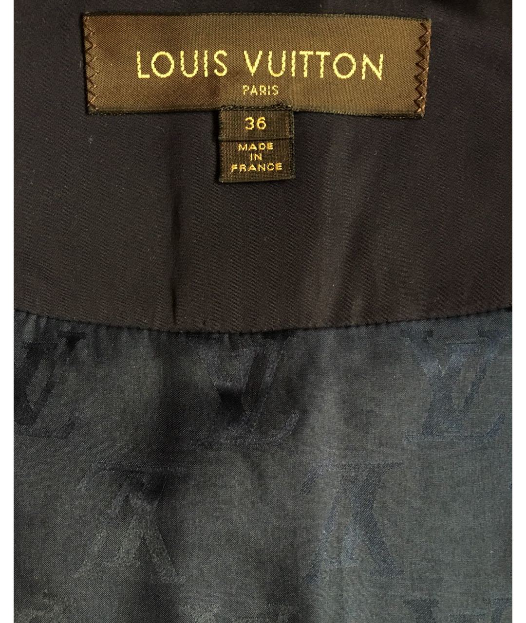 LOUIS VUITTON PRE-OWNED Темно-синий шерстяной жакет/пиджак, фото 7