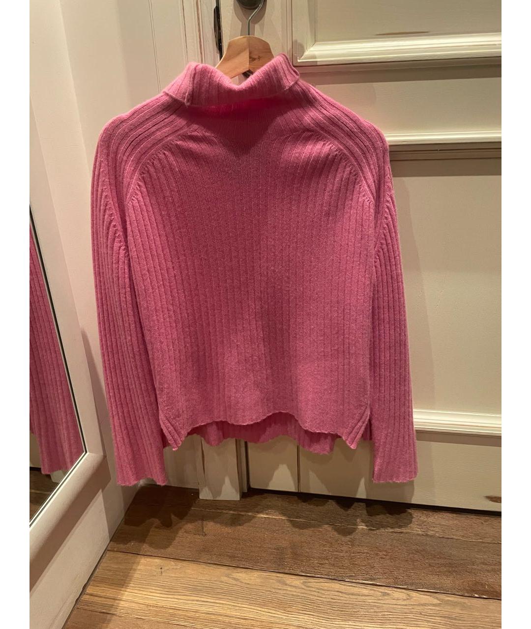 MAJE Розовый шерстяной джемпер / свитер, фото 2