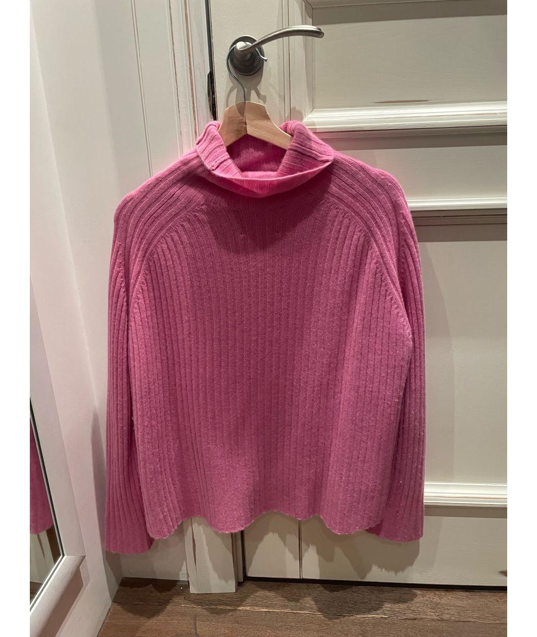 MAJE Розовый шерстяной джемпер / свитер, фото 5