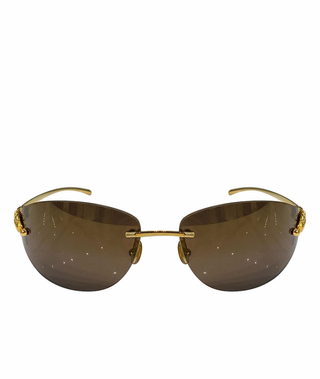 CARTIER Золотые солнцезащитные очки, фото 1