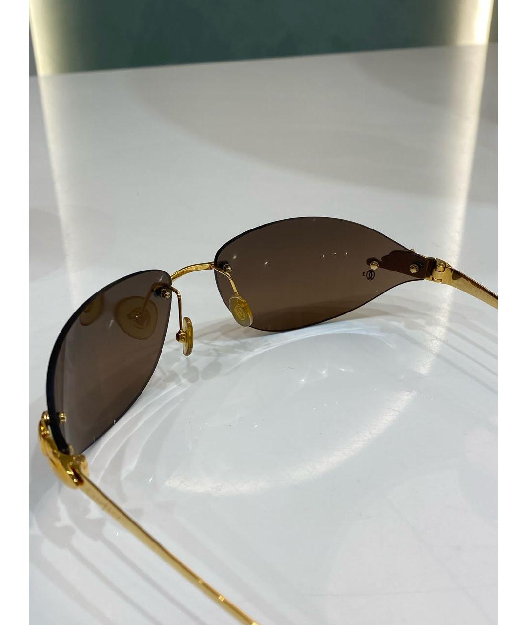CARTIER Золотые солнцезащитные очки, фото 6