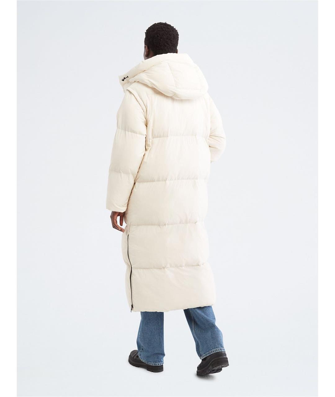 CALVIN KLEIN Белый пуховик, фото 3