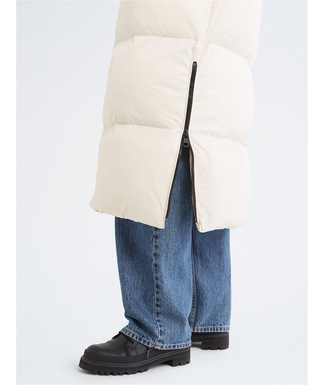 CALVIN KLEIN Белый пуховик, фото 5