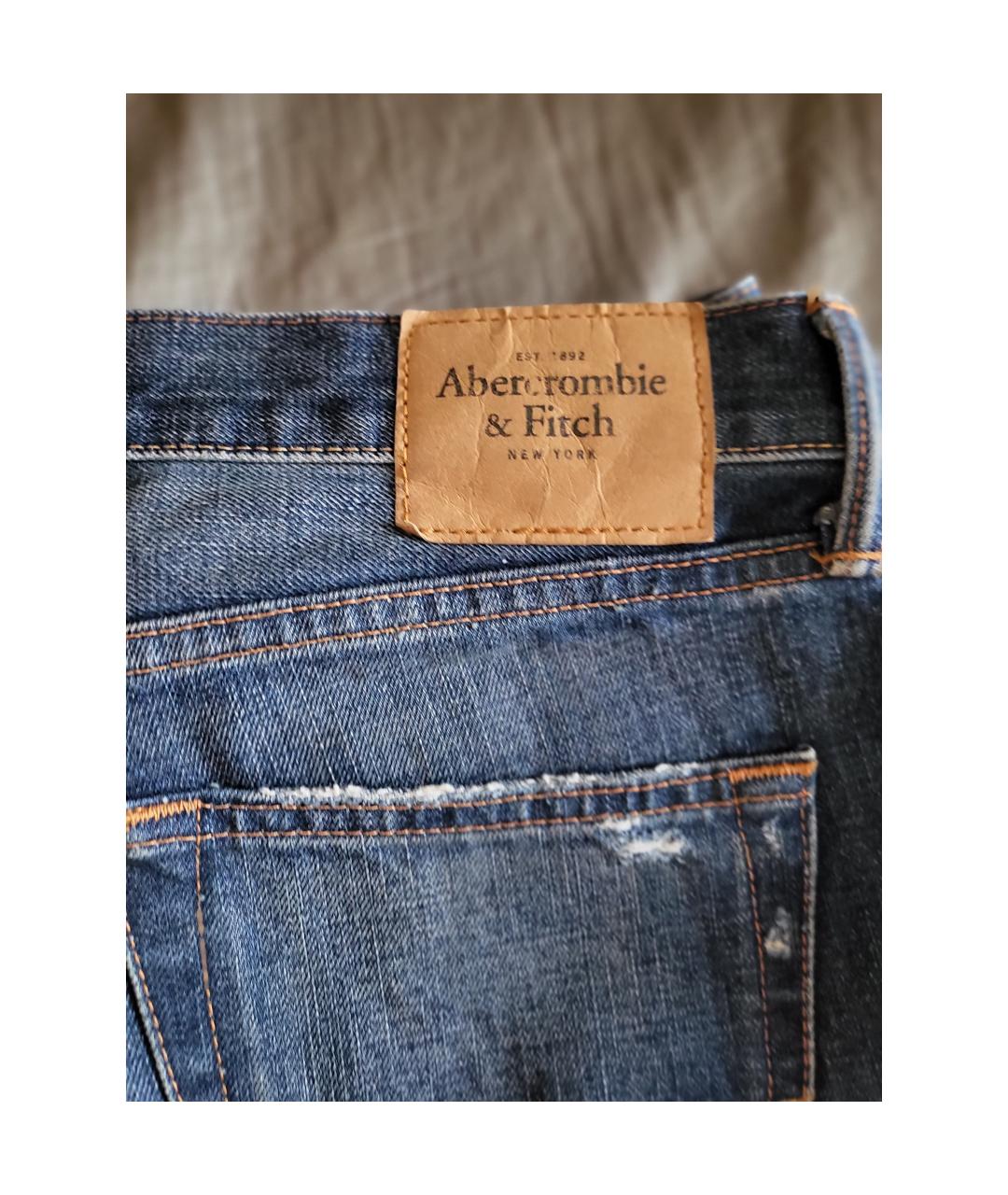 RALPH LAUREN Синие хлопковые прямые джинсы, фото 2