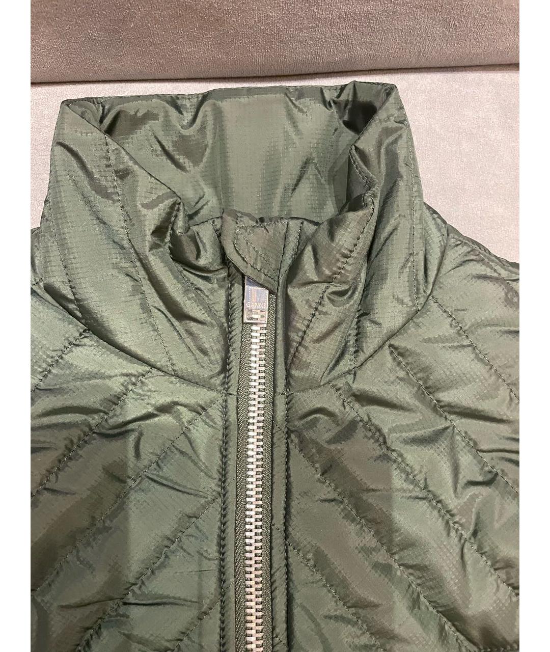 GANNI Зеленая полиэстеровая куртка, фото 3