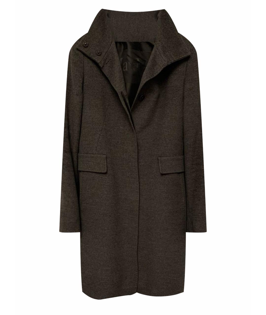 'S MAX MARA Антрацитовое шерстяное пальто, фото 1