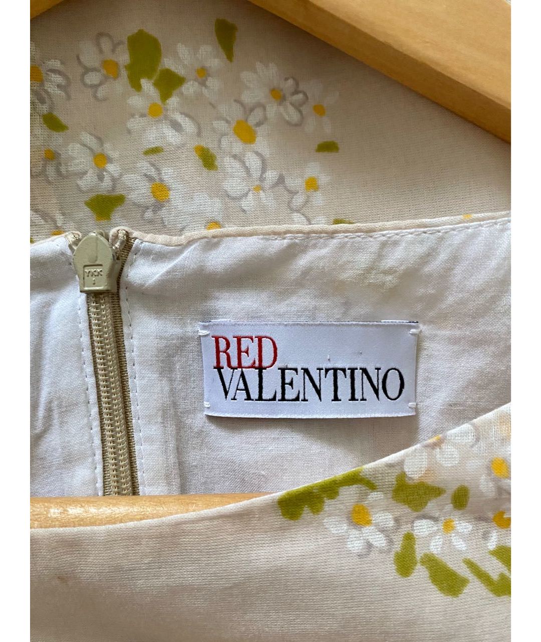 RED VALENTINO Мульти хлопковое повседневное платье, фото 3