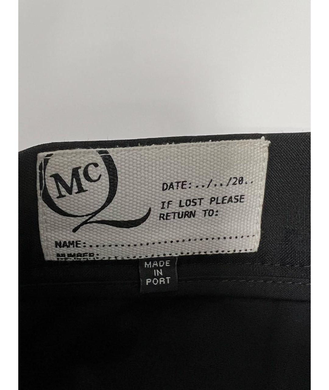 MCQ ALEXANDER MCQUEEN Черные шерстяные брюки чинос, фото 5
