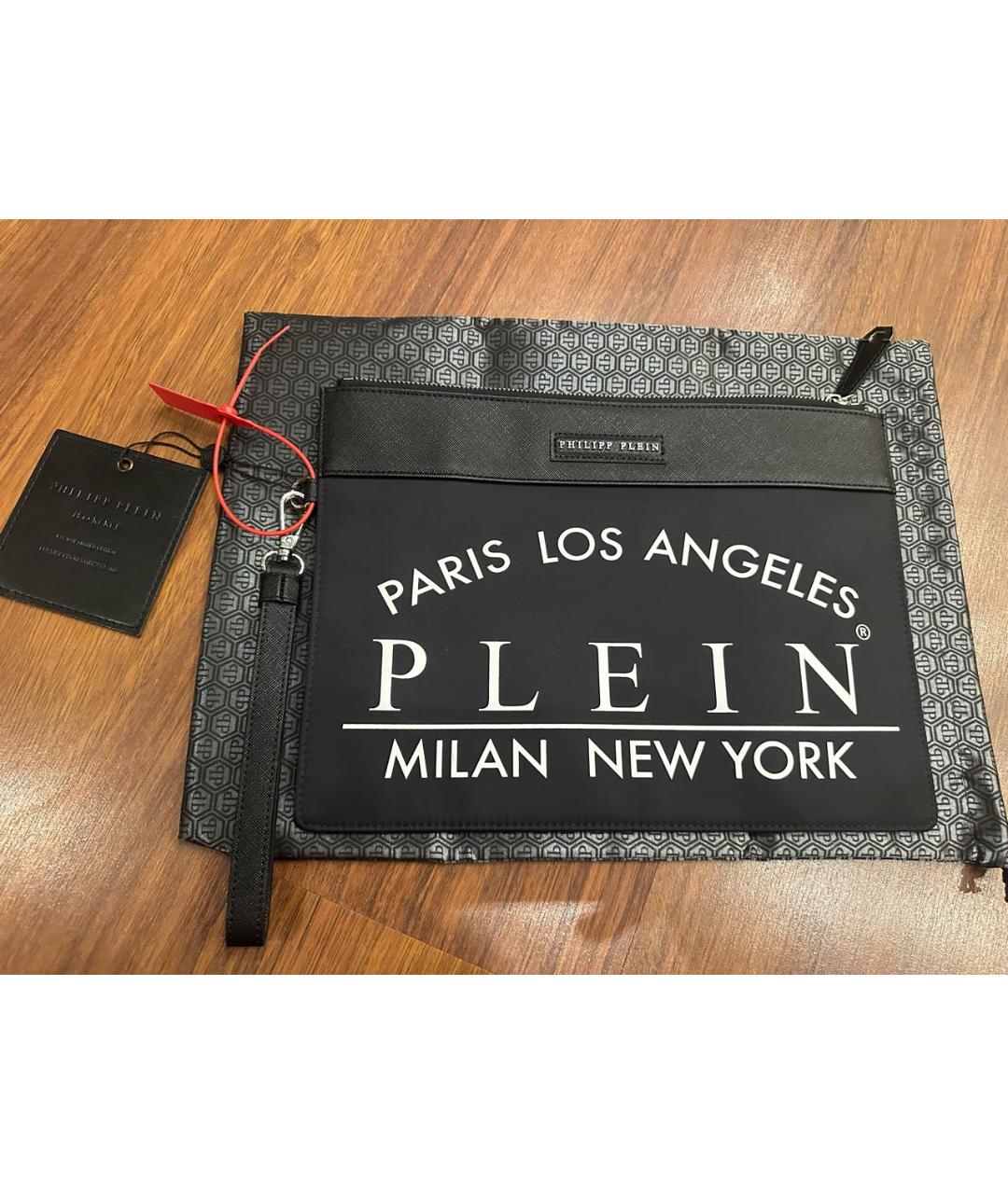 PHILIPP PLEIN Черная барсетка, фото 5