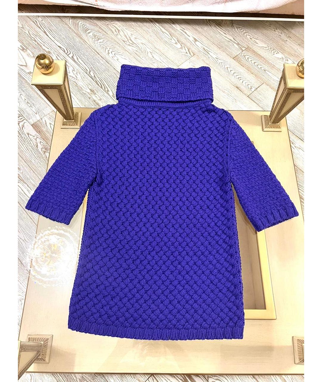 EMILIO PUCCI Фиолетовый шерстяной джемпер / свитер, фото 4
