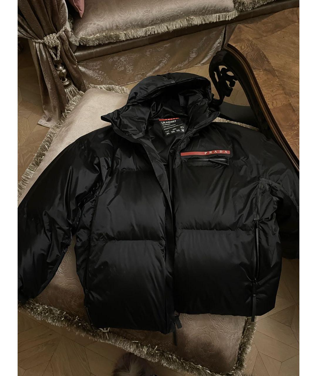 PRADA Черный пуховик, фото 3