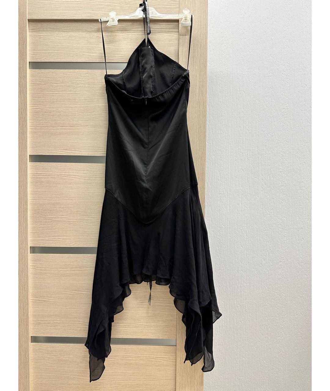 JOHN RICHMOND Черное полиэстеровое вечернее платье, фото 2