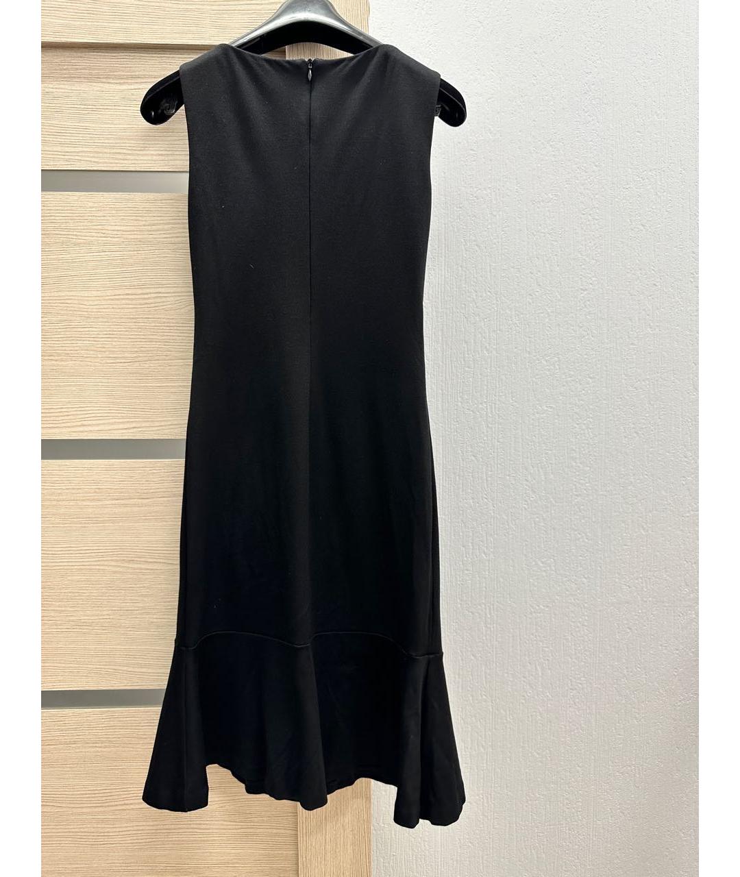LOVE MOSCHINO Черное полиэстеровое повседневное платье, фото 2