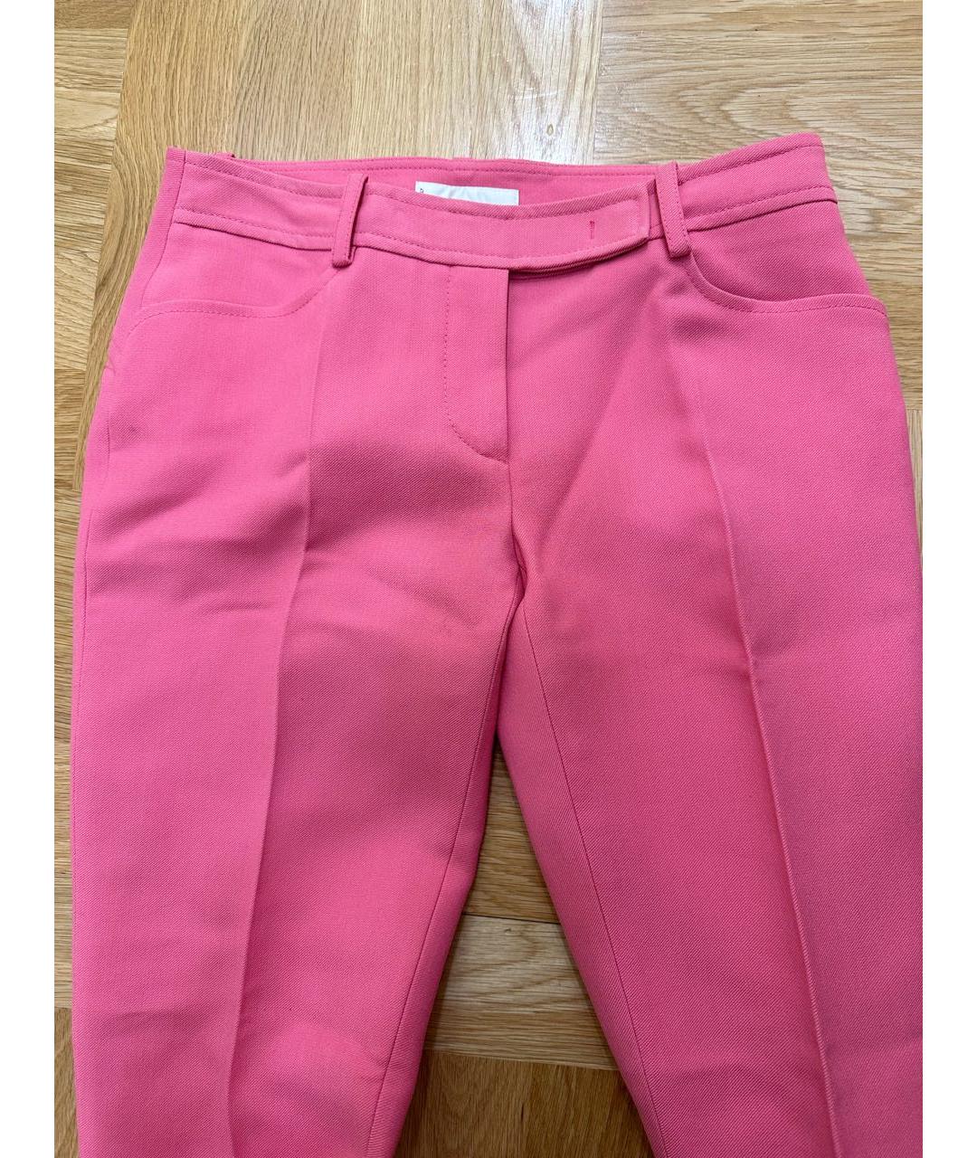 EMILIO PUCCI Розовые шерстяные брюки узкие, фото 3
