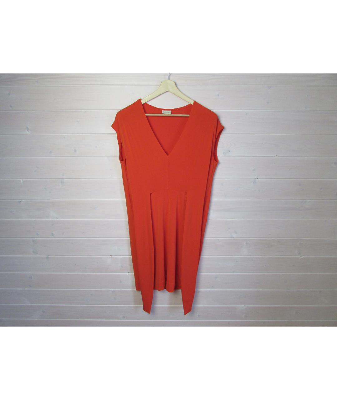 BY MALENE BIRGER Оранжевое полиэстеровое вечернее платье, фото 1