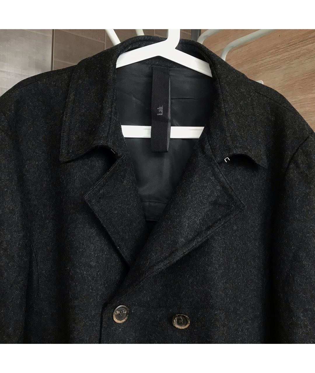 PAL ZILERI Черное шерстяное пальто, фото 3