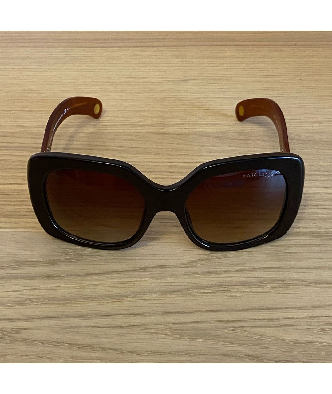 MARC JACOBS Коричневые пластиковые солнцезащитные очки, фото 5
