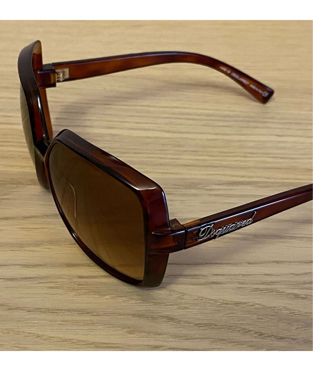 DSQUARED2 Коричневые пластиковые солнцезащитные очки, фото 2