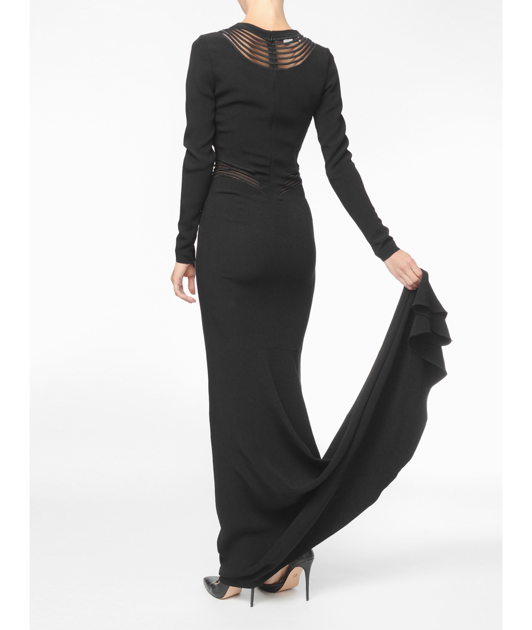 STELLA MCCARTNEY Черное вискозное вечернее платье, фото 3