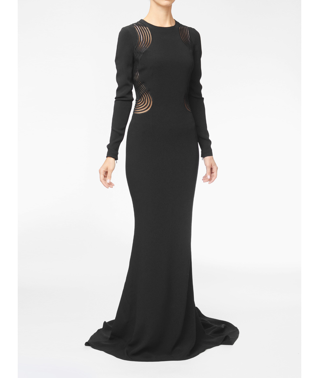 STELLA MCCARTNEY Черное вискозное вечернее платье, фото 2