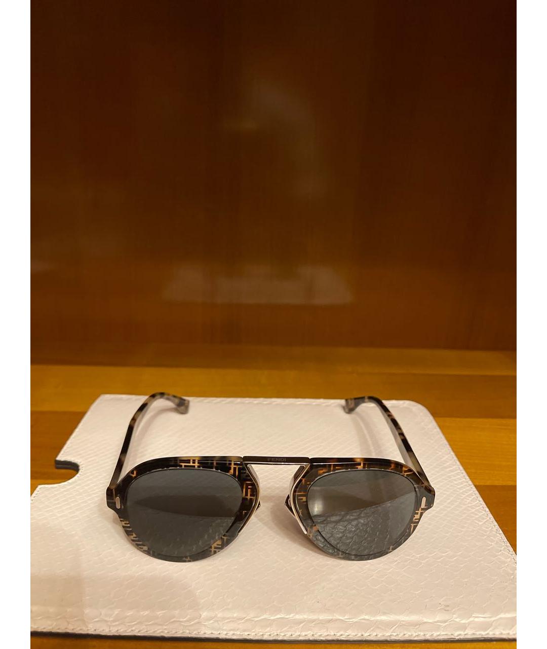 FENDI Металлические солнцезащитные очки, фото 8