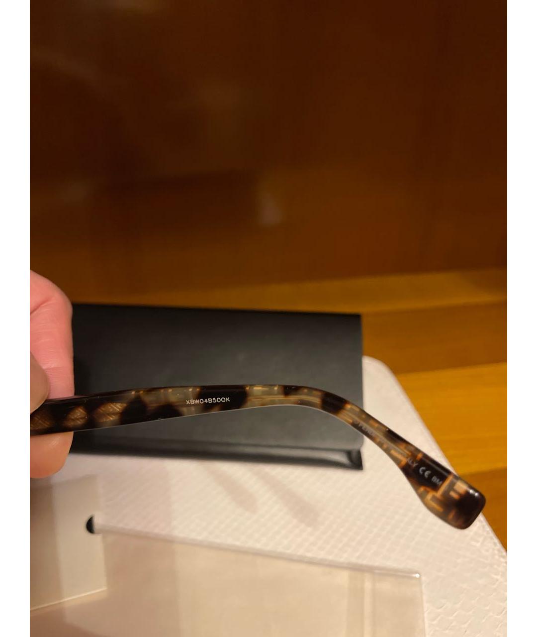 FENDI Металлические солнцезащитные очки, фото 6