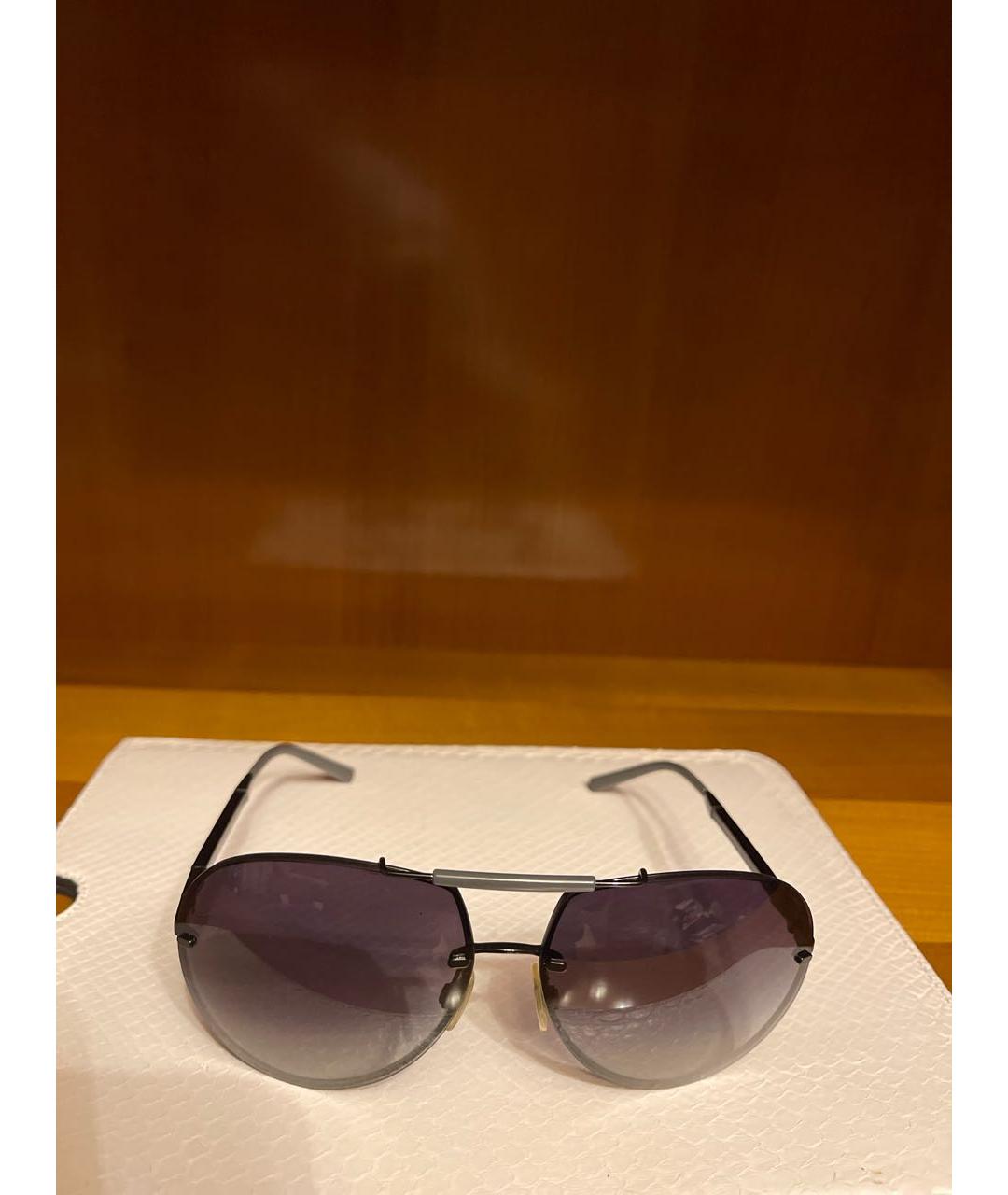 DOLCE&GABBANA Черные металлические солнцезащитные очки, фото 6