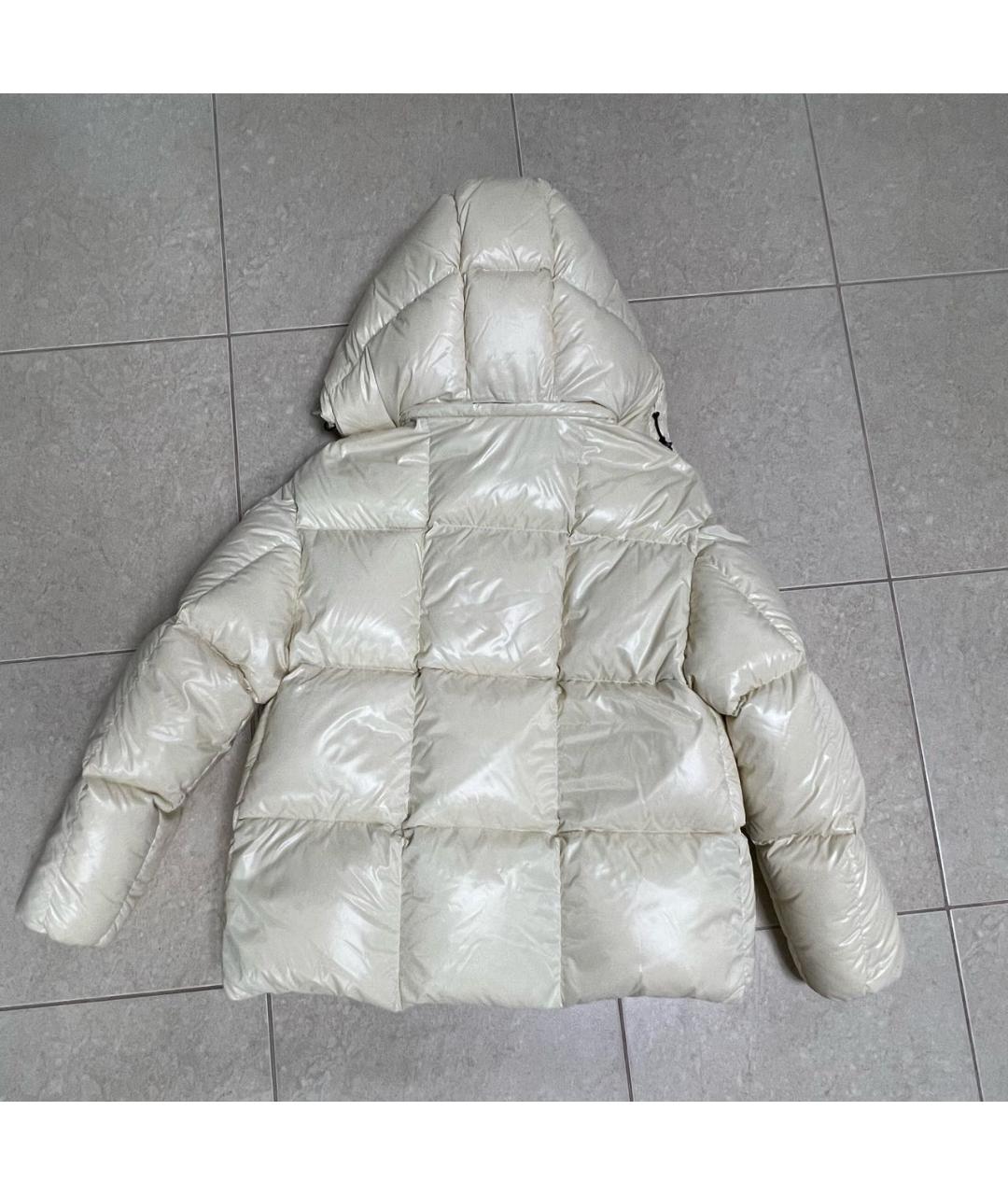 MONCLER Бежевая полиэстеровая куртка, фото 2