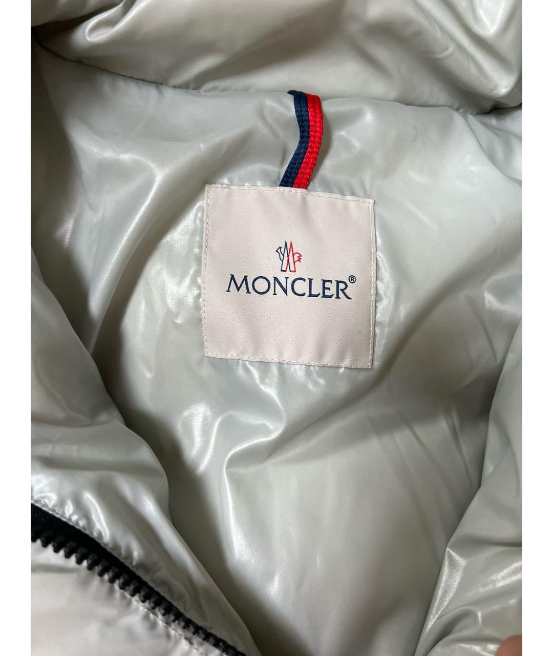 MONCLER Бежевая полиэстеровая куртка, фото 3