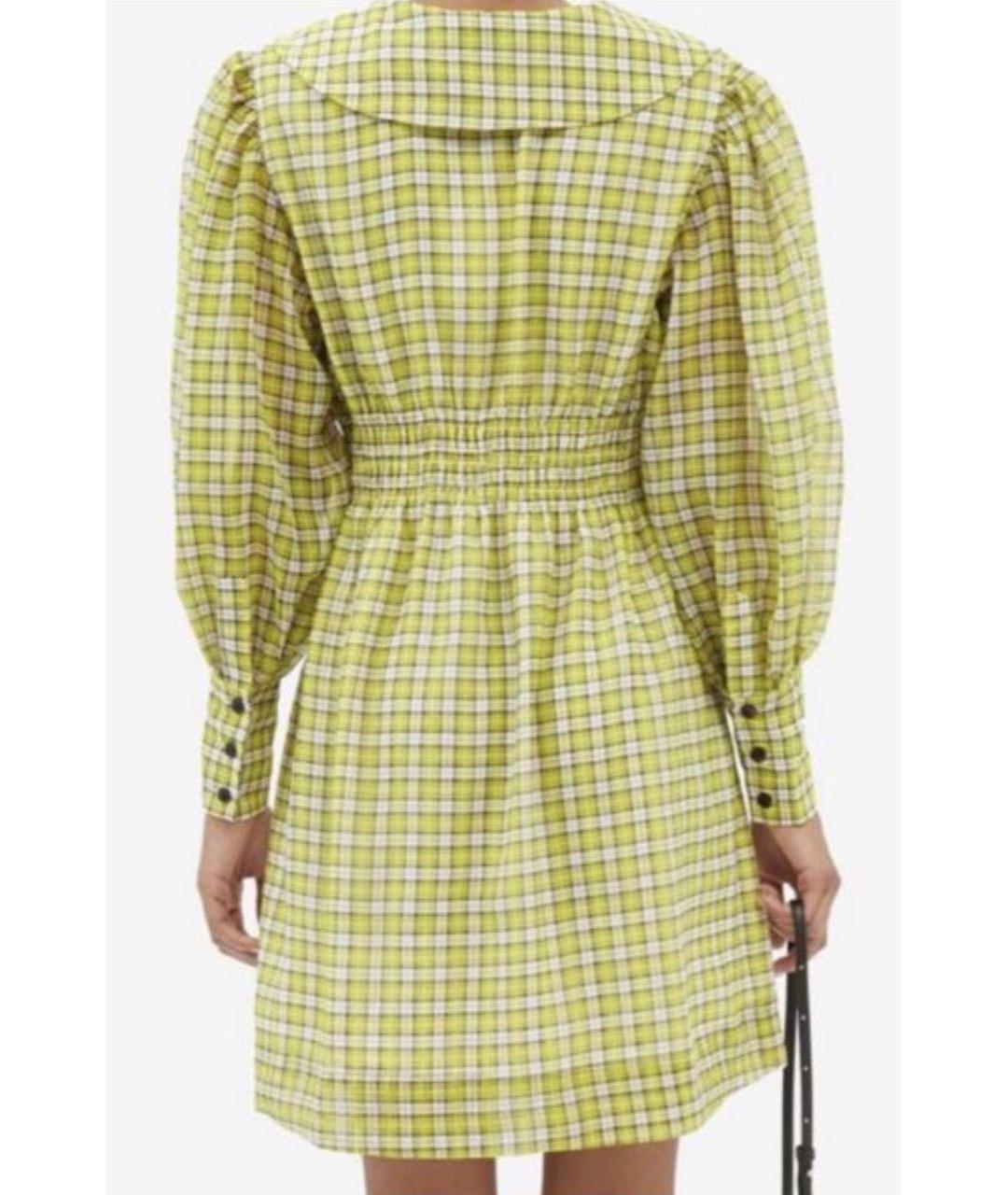 GANNI Мульти полиэстеровое повседневное платье, фото 2