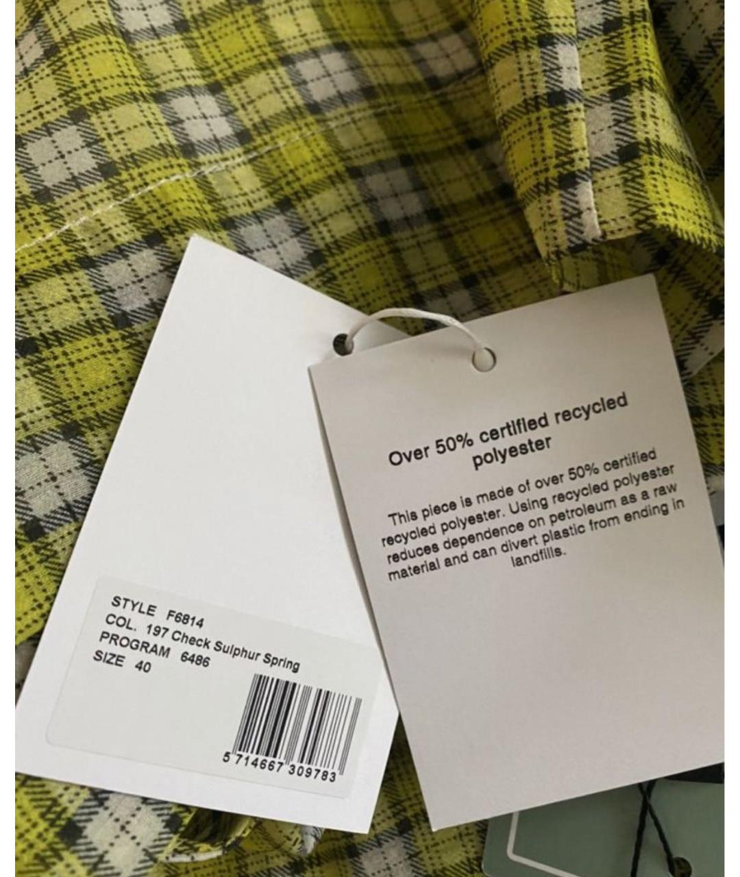 GANNI Мульти полиэстеровое повседневное платье, фото 4