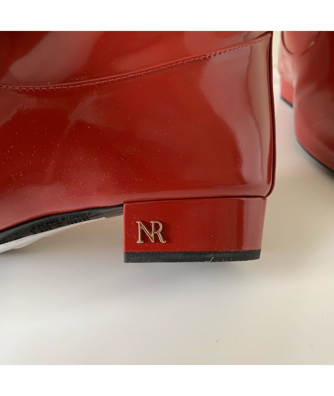 NINA RICCI Красные кожаные сапоги, фото 4