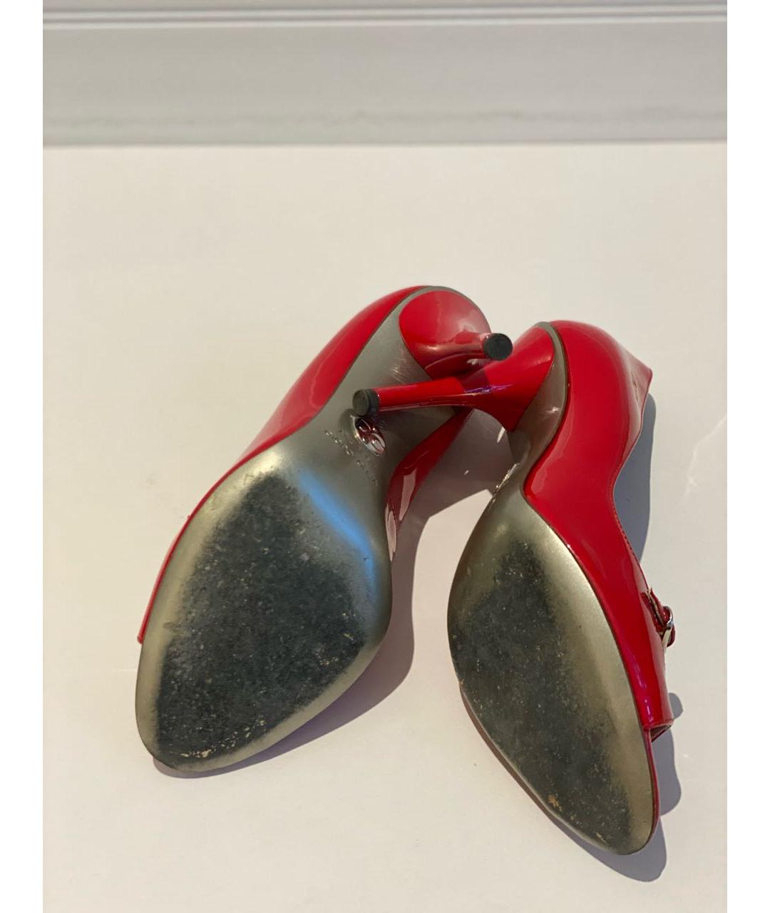 DOLCE & GABBANA VINTAGE Красные туфли из лакированной кожи, фото 5