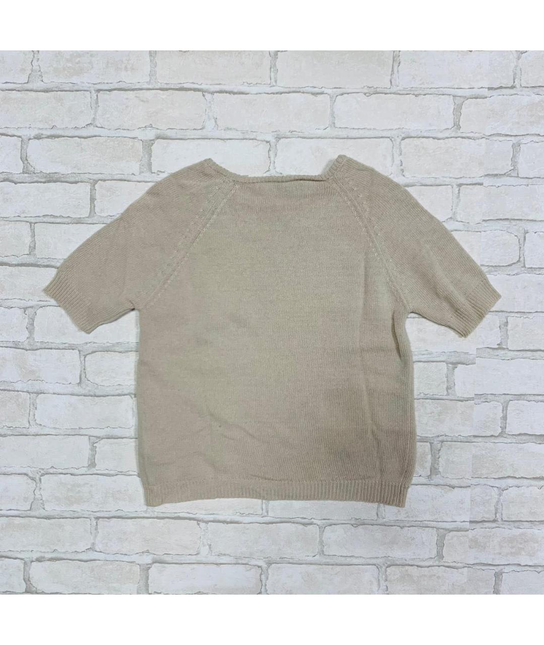 BLUGIRL Бежевый шерстяной джемпер / свитер, фото 2