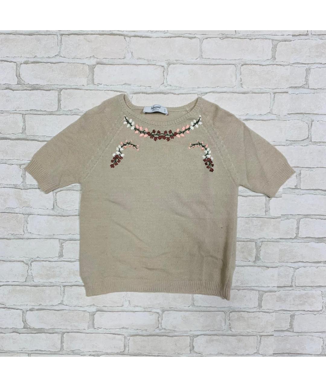 BLUGIRL Бежевый шерстяной джемпер / свитер, фото 7