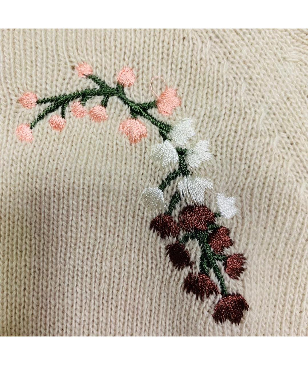 BLUGIRL Бежевый шерстяной джемпер / свитер, фото 5