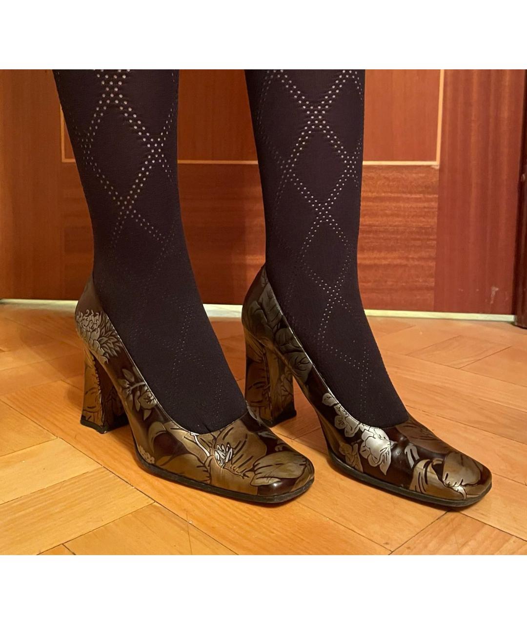 GIAN MARCO LORENZI Коричневые кожаные туфли, фото 5